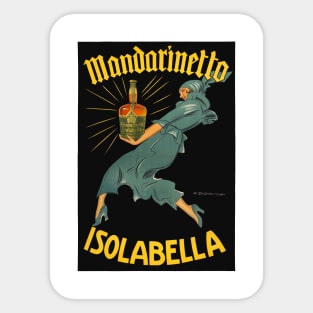 Vintage Advertising Poster Mandarinetto Isolabella Italy Sticker